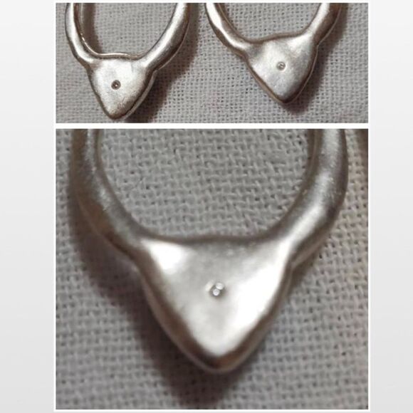 New Bella Uno Earrings Womens Jewelry Silver Ovel Blue Turquoise Stone NWT - Picture 9 of 15
